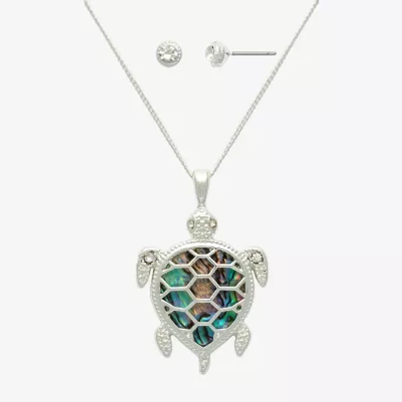 Mixit Womens Cubic Zirconia Hypoallergenic 2-pc. Jewelry Set