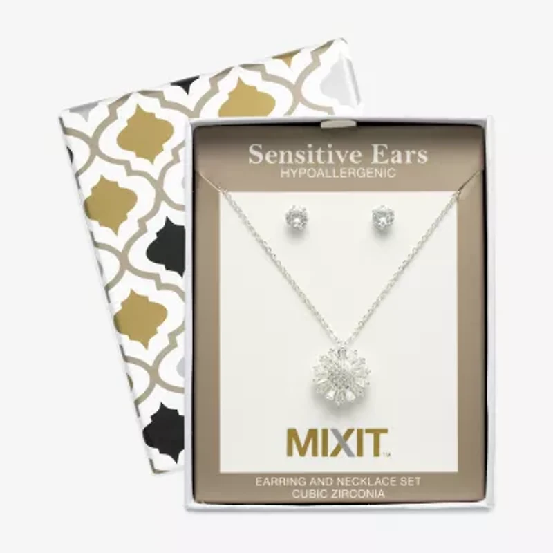 Mixit Womens Flower Hypoallergenic 2-pc. Jewelry Set