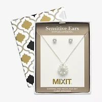 Mixit Womens Flower Hypoallergenic 2-pc. Jewelry Set