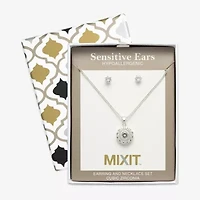 Mixit Womens Round Hypoallergenic 2-pc. Jewelry Set