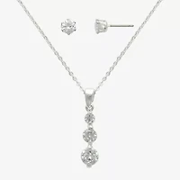 Mixit Womens Cubic Zirconia Hypoallergenic 2-pc. Jewelry Set