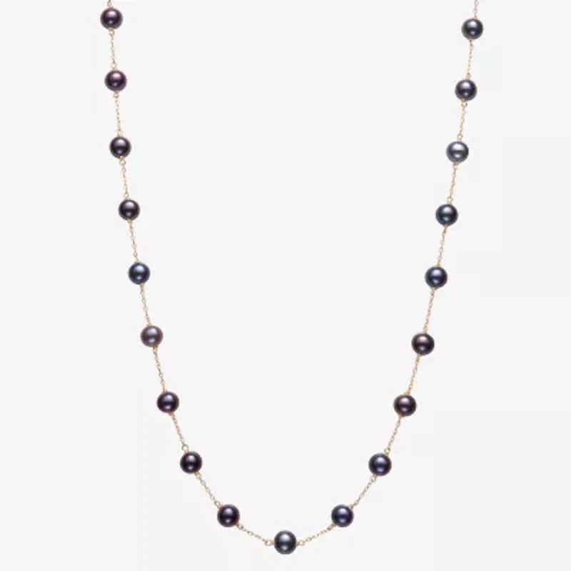 Womens 10K Gold 18 Inch Strand Necklace