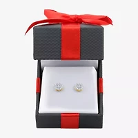 3/8 CT. T.W. Natural White Diamond 10K Gold 7.2mm Round Stud Earrings