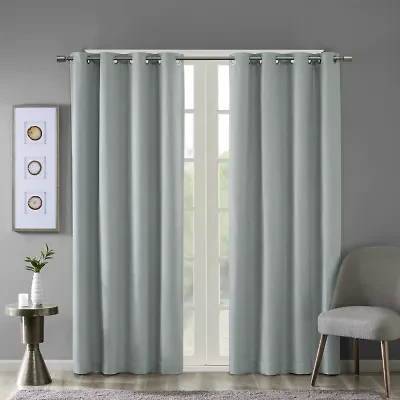 Madison Park Arlie Grommet Top Energy Saving Blackout Single Curtain Panel
