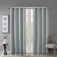 Madison Park Arlie Grommet Top Energy Saving Blackout Single Curtain Panel