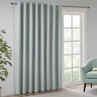 Madison Park Arlie 100"W X 84"L Energy Saving Blackout Grommet Top Patio Door Curtain