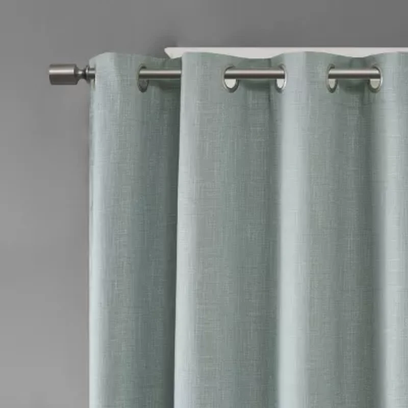 Madison Park Arlie 100"W X 84"L Energy Saving Blackout Grommet Top Patio Door Curtain