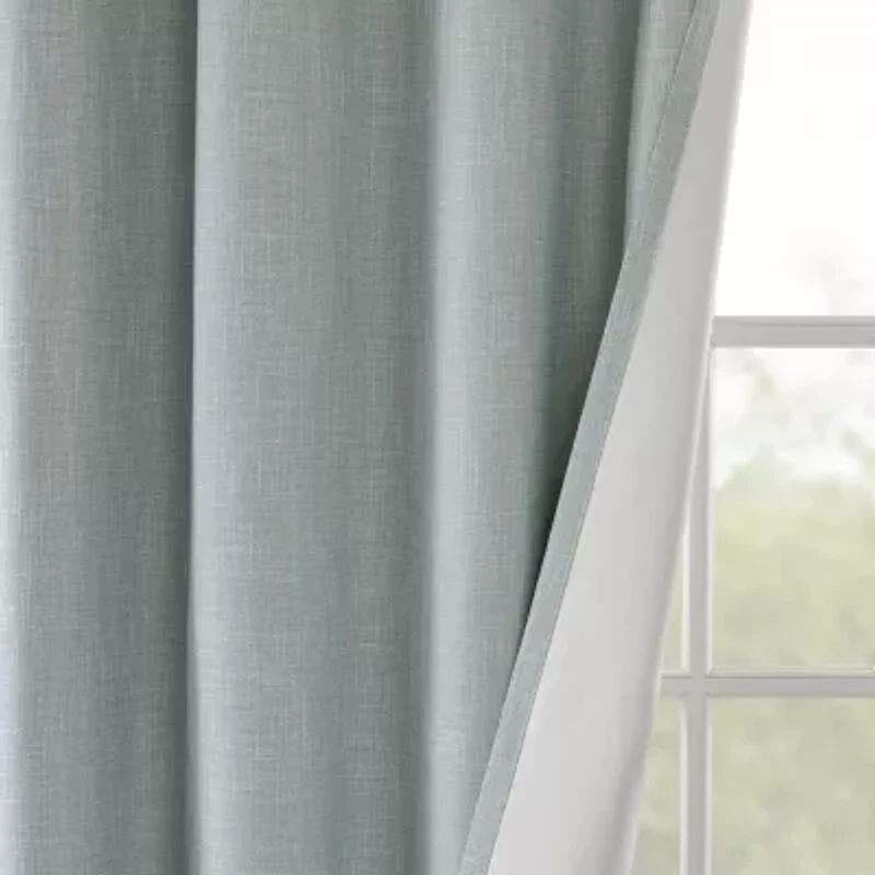 Madison Park Arlie 100"W X 84"L Energy Saving Blackout Grommet Top Patio Door Curtain