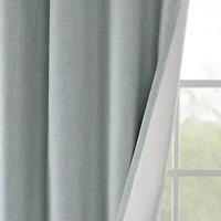 Madison Park Arlie 100"W X 84"L Energy Saving Blackout Grommet Top Patio Door Curtain