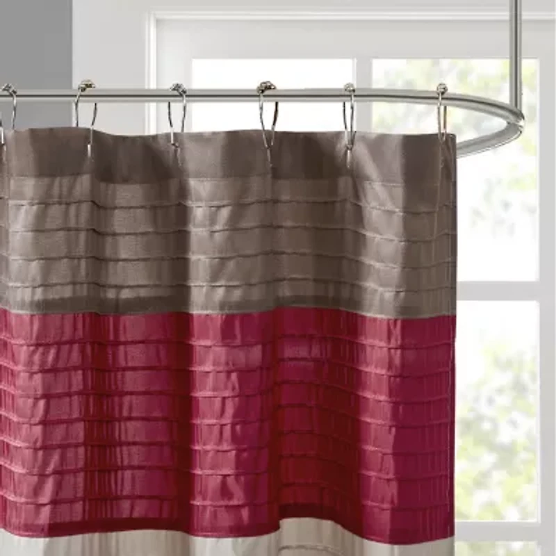 Madison Park Monroe Pleated Shower Curtain