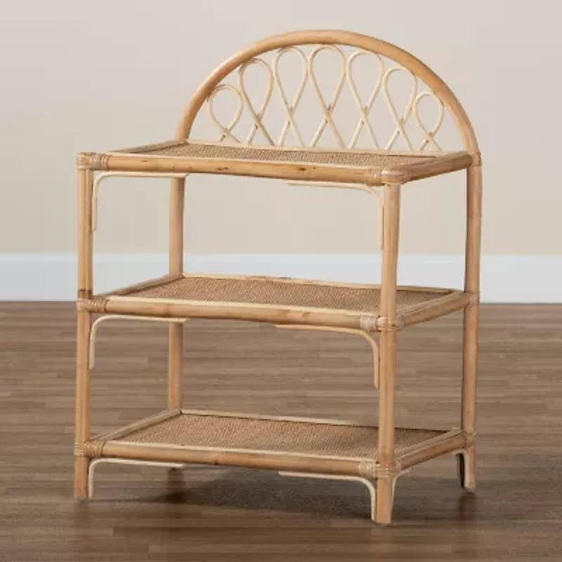 Redell Wood 3-Shelf Standard Bookshelf