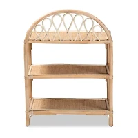 Redell Wood 3-Shelf Standard Bookshelf