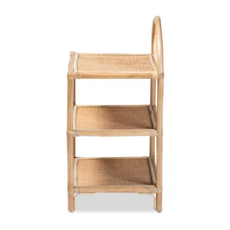 Redell Wood 3-Shelf Standard Bookshelf