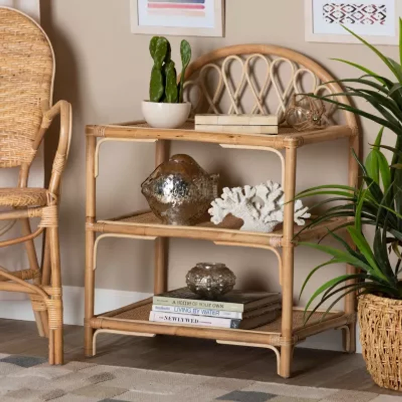 Redell Wood 3-Shelf Standard Bookshelf
