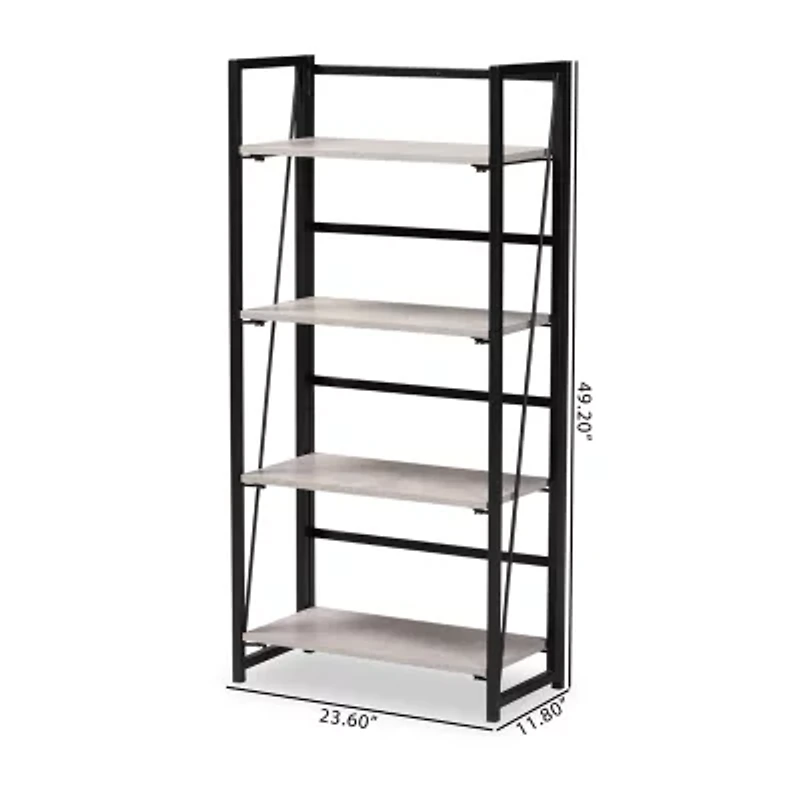 Lakota 4-Shelf Standard Bookshelf