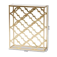 Calanthe Metal Console Table