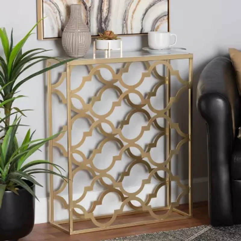 Calanthe Metal Console Table