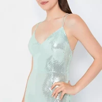 Speechless Womens Sleeveless Fitted Gown Juniors