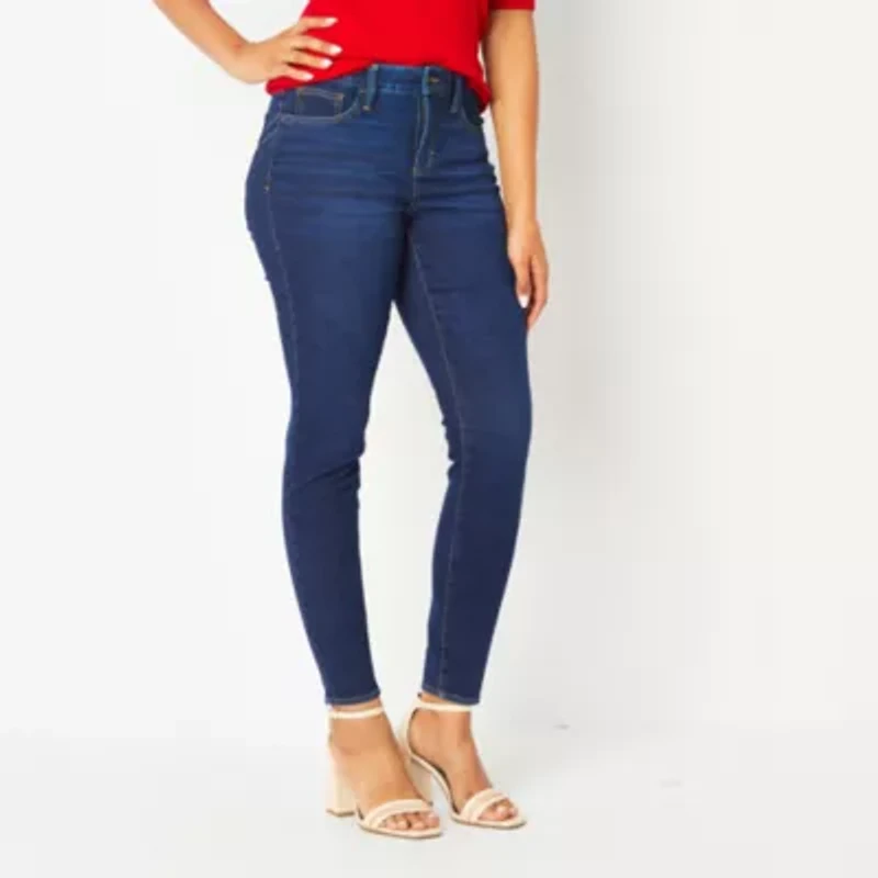 Bold Elements Womens Mid Rise Skinny Fit Jean