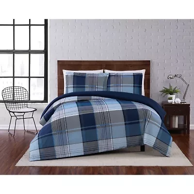Truly Soft Trey Plaid Duvet Cover Set