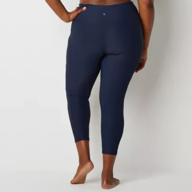 Xersion EverContour Plus Womens High Rise 7/8 Ankle Legging