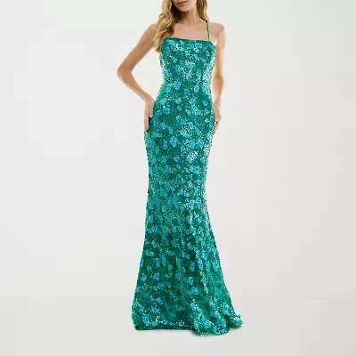 City Triangle Womens Sequin Juniors Bodycon Dress