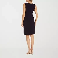 R & M Richards Womens Jacket Dress With Removable Necklace