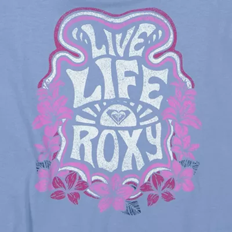 Roxy Big Kid Girls Crew Neck Long Sleeve Modern Fit Graphic T-Shirt