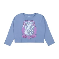 Roxy Big Kid Girls Crew Neck Long Sleeve Modern Fit Graphic T-Shirt