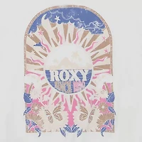 Roxy Big Kid Girls Crew Neck Long Sleeve Loose Fit Graphic T-Shirt