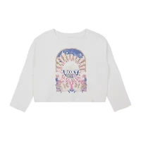 Roxy Big Kid Girls Crew Neck Long Sleeve Loose Fit Graphic T-Shirt