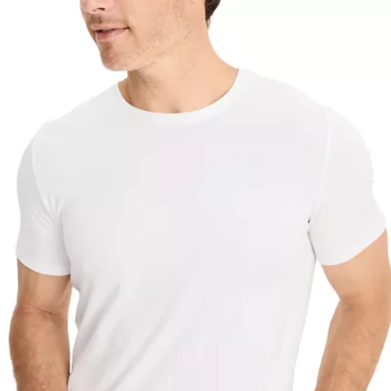 Jockey Cotton Stretch Mens 3 Pack Short Sleeve Crew Neck T-Shirt