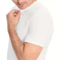 Jockey Cotton Stretch Mens 3 Pack Short Sleeve Crew Neck T-Shirt