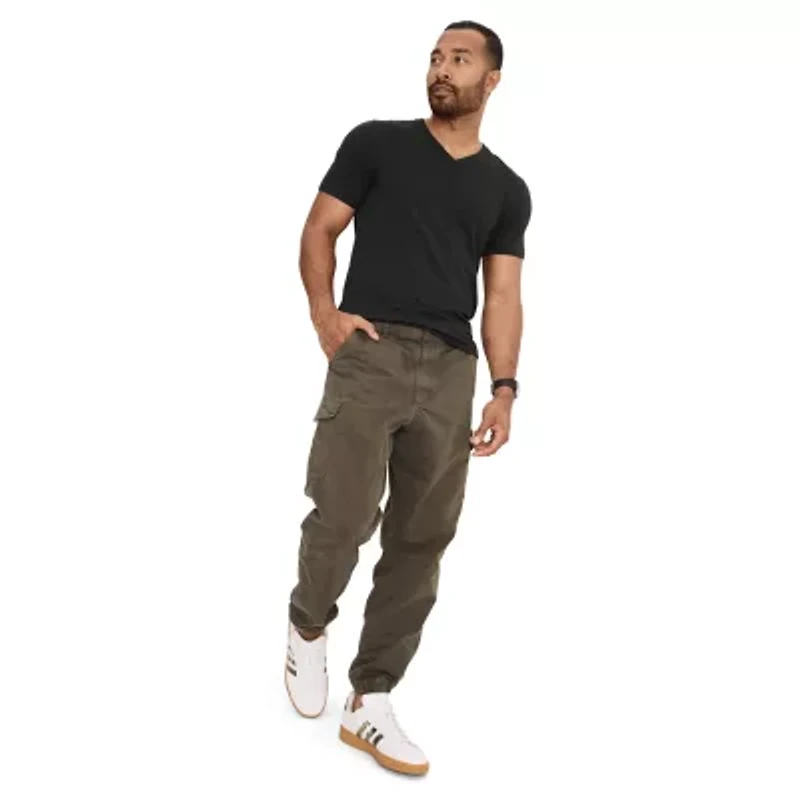 Jockey Cotton Stretch Mens 3 Pack Short Sleeve V Neck T-Shirt