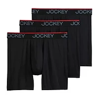Jockey Chafe Proof Microfiber Mens 3 Pack Boxer Briefs 9251-004