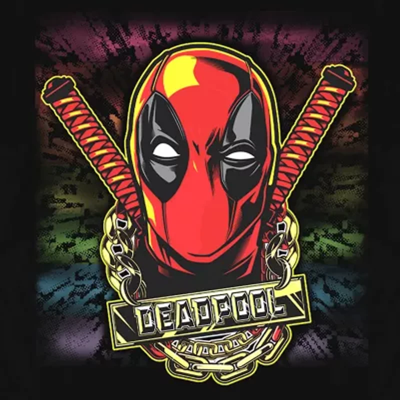 Mens Short Sleeve Deadpool Graphic T-Shirt