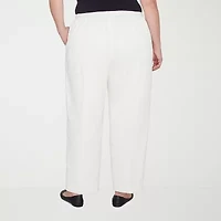 Alfred Dunner Copenhagen Womens Comfort Waistband Straight Corduroy Pant