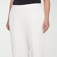 Alfred Dunner Copenhagen Womens Comfort Waistband Straight Corduroy Pant