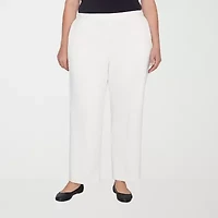 Alfred Dunner Copenhagen Womens Comfort Waistband Straight Corduroy Pant