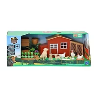 New Ray Chicken N Gardening Play Set Garden Toy