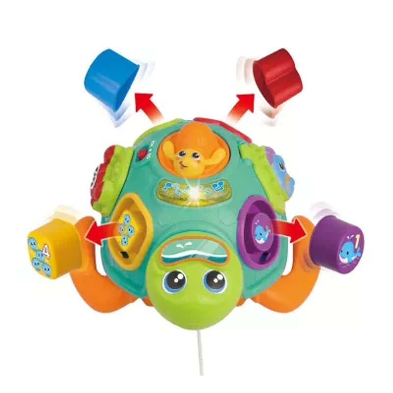 Winfun Pull Along Sort N Learn Turtle Interactive Toy