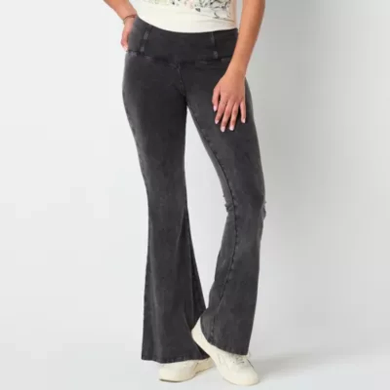 Arizona Flare Womens 31" Active Flare Juniors Full Length Leggings