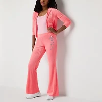 Juicy By Couture Womens Flare Mid Rise Juniors Track Pant