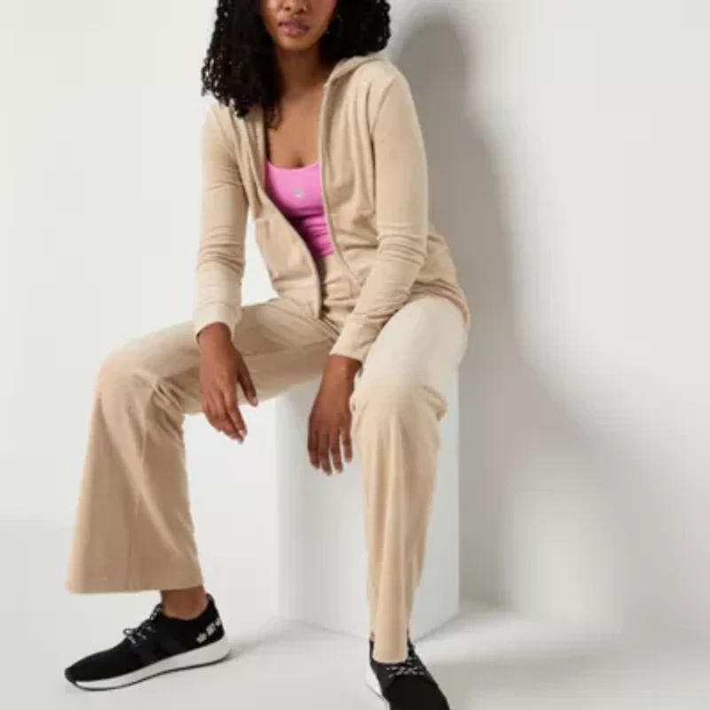 Juicy By Couture Womens Hooded Lightweight Juniors Track Jacket