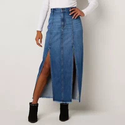 a.n.a Soft Drape Womens High Rise Maxi Skirt