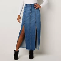 a.n.a Soft Drape Womens High Rise Maxi Skirt