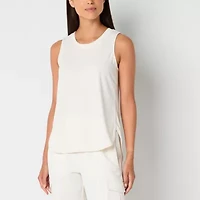 Stylus Womens Crew Neck Sleeveless Tank Top