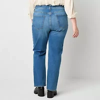 a.n.a Womens Plus High Rise Curvy Fit Jean