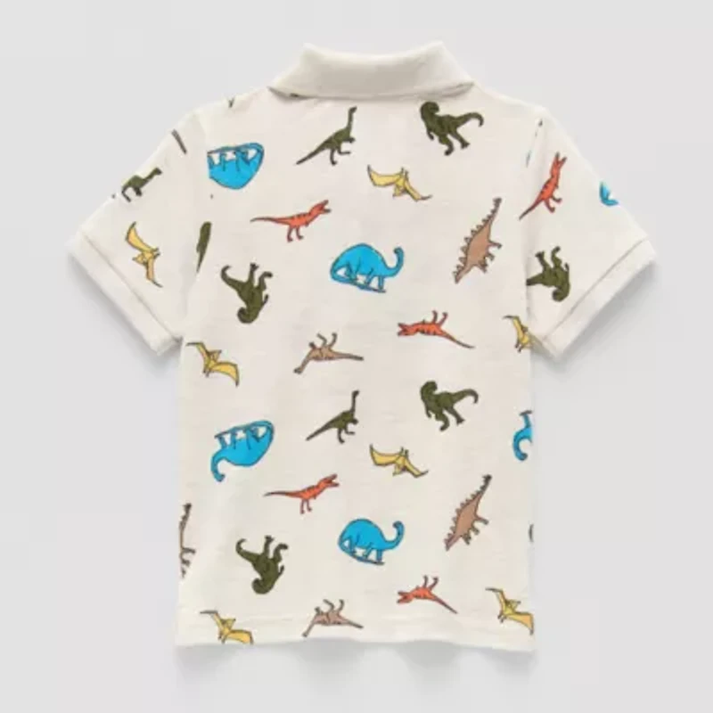 Okie Dokie Toddler & Little Boys Short Sleeve Regular Fit Polo Shirt