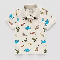 Okie Dokie Toddler & Little Boys Short Sleeve Regular Fit Polo Shirt